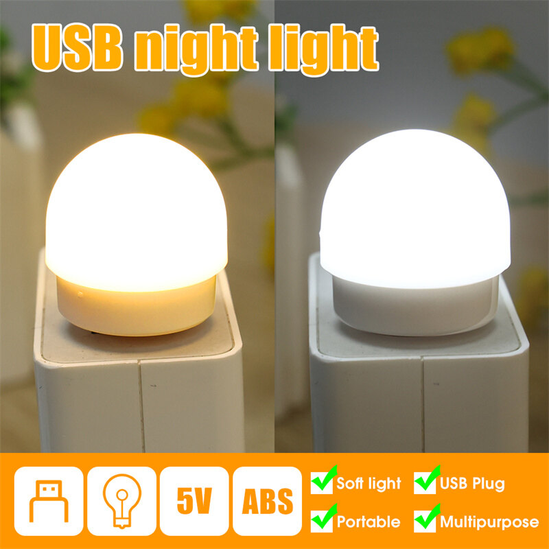 USB Mini đèn ban đêm bảo vệ mắt Đèn LED đọc sách mini Đèn LED Phích cắm USB Đèn ngủ đọc sách ban Đêm ánh sáng