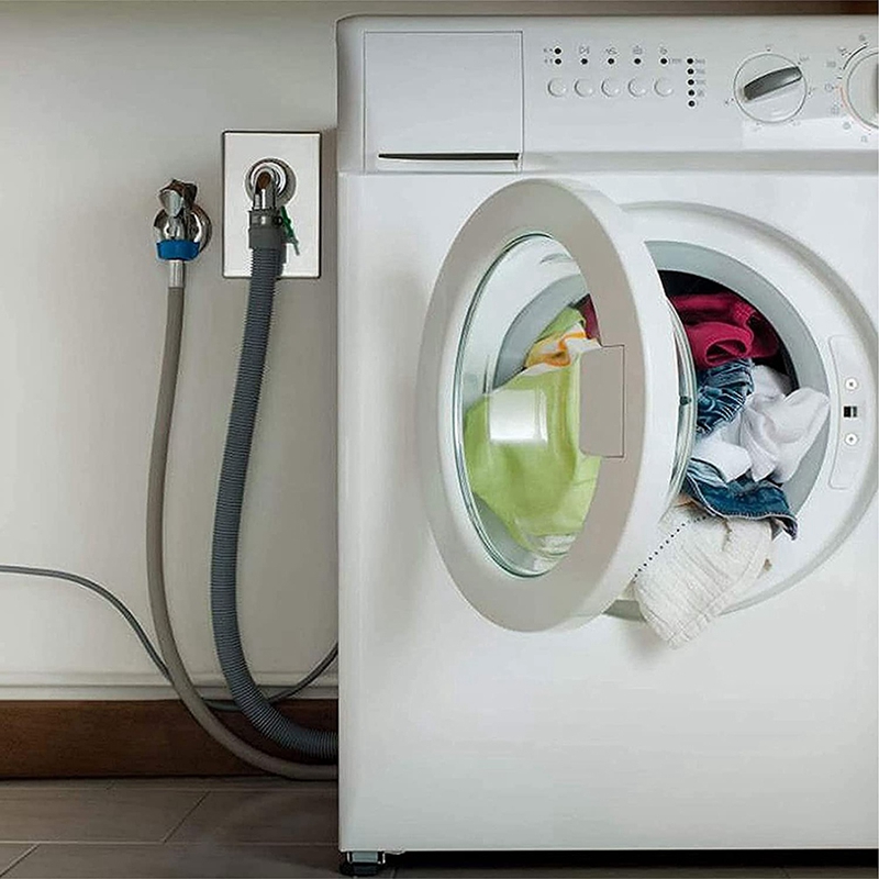 Drain Hose Extension Set Universal Washing Machine Hose 1M, Include Bracket Hose Connector and Hose Clamps Drain Hoses