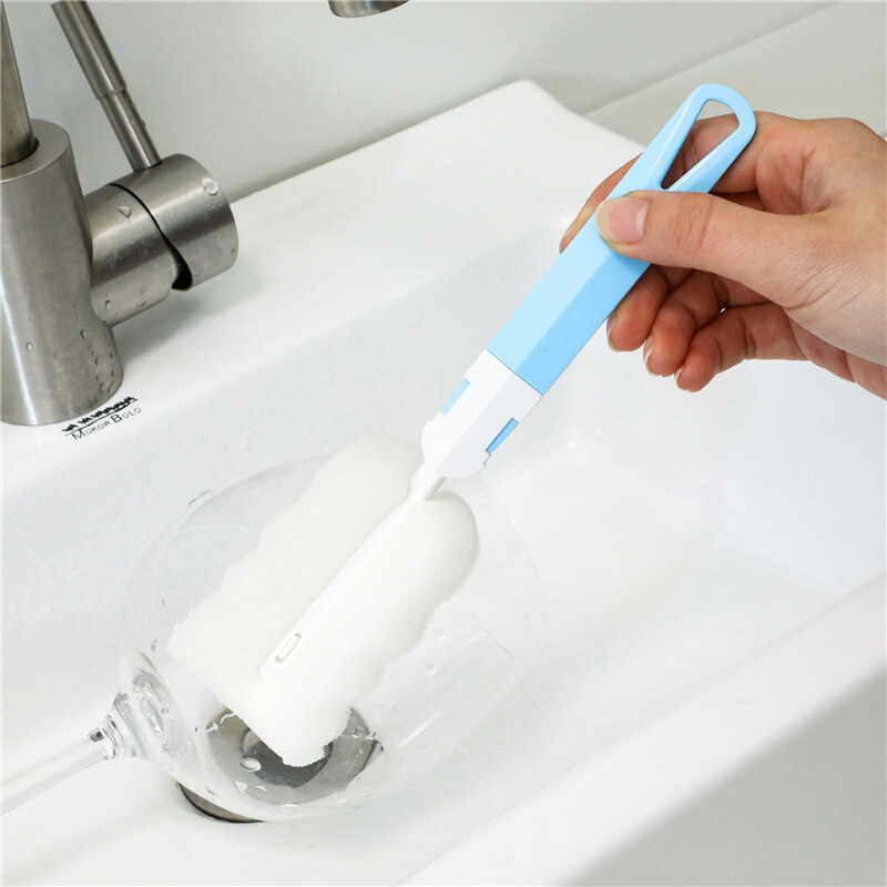 Baby Milk Feeding Bottle Brush Sponge Cleaning Tools Long handle brush