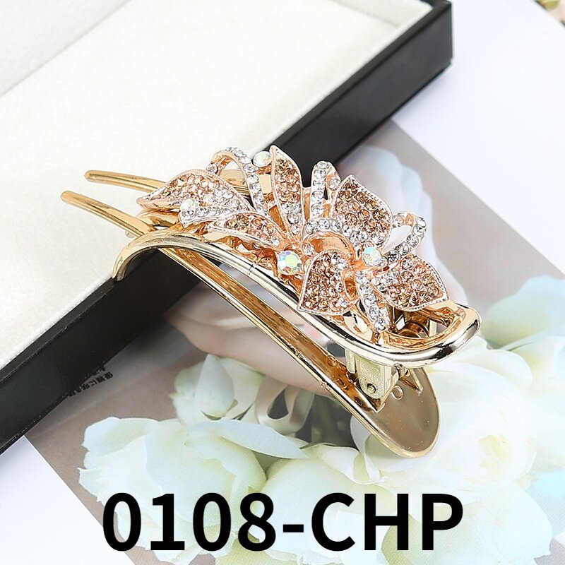 Korea's new colorful rhinestone flower hairpin exquisite butterfly hair accessories