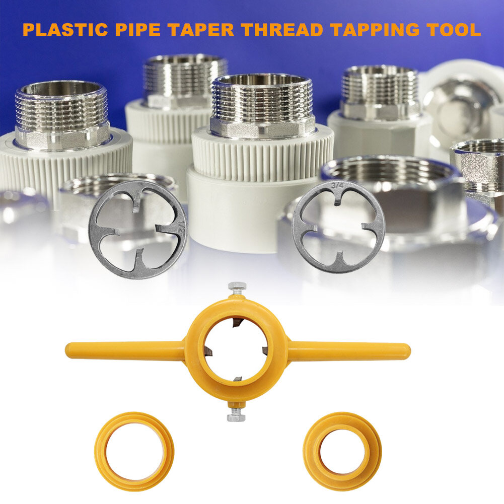 6 cái/bộ PVC ống nhựa côn chủ đề Maker Tool Die ống nhựa ren ống sets 1/2 "3/4" 1 "cho ống nhựa ren ống ing dụng cụ cầm tay