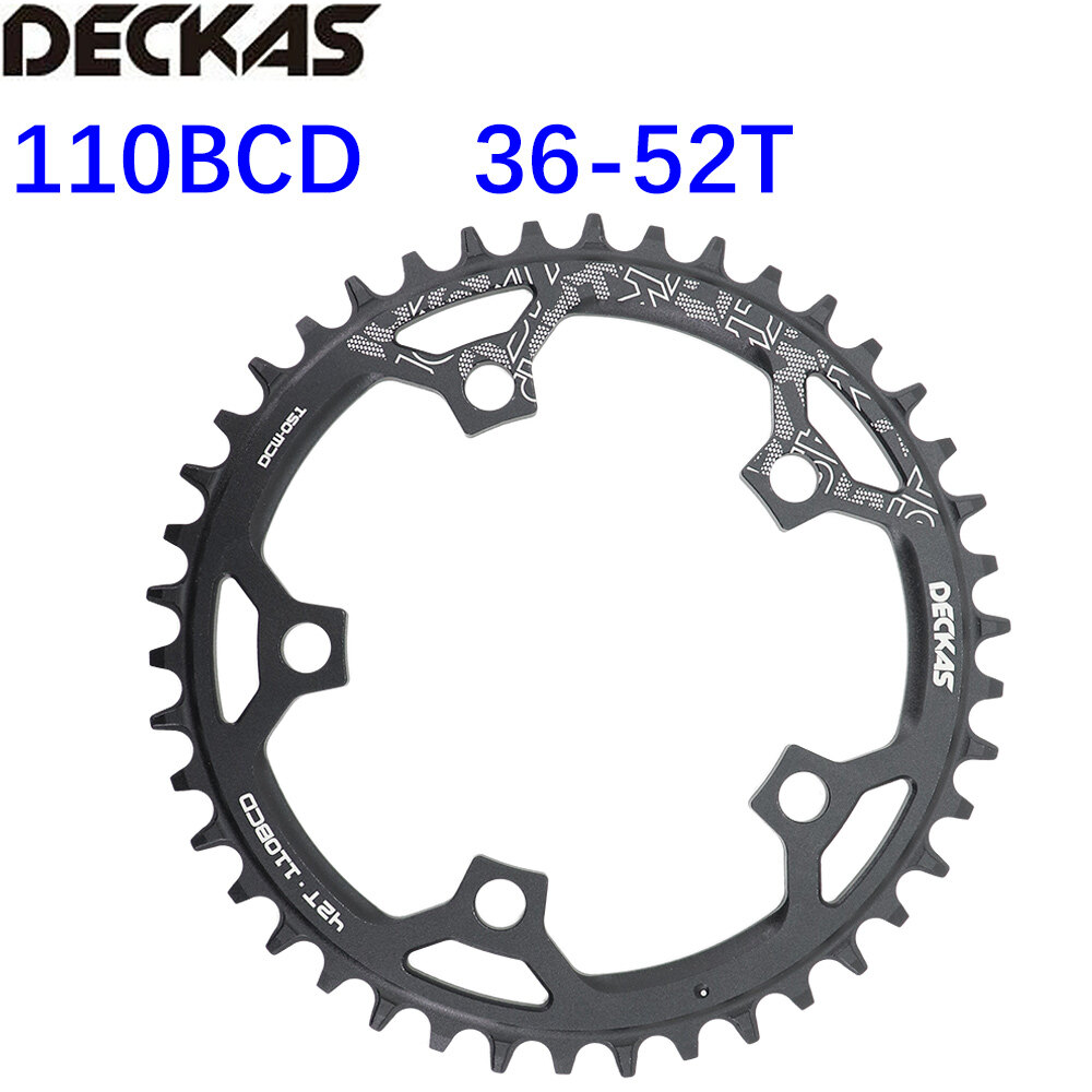 Deckas Chainring Round 110BCD for Force Red Rival S350 S900 36 38 40 42 Tooth Road Bike for Sram Cx Gravel Quarq 5 Arms 110 Bcd