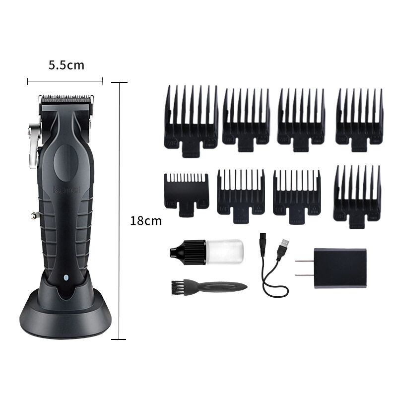 Kemei electric hair clipper KM-2296 with base electric hair clipper USB ...