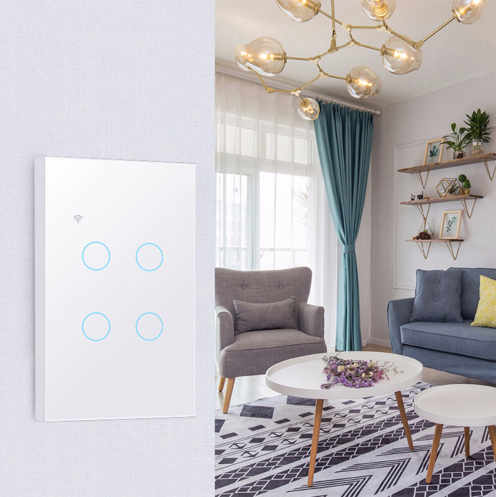 Tuya Công Tắc Bảng Thông Minh Công Tắc Thông Minh Wifi Phiên Bản Không Cháy Công Tắc Nhà Thông Minh Bảng Điều Khiển Từ Xa Tuya/Ứng Dụng Smart Life Hoạt Động Với Alexa Goo Gle Home