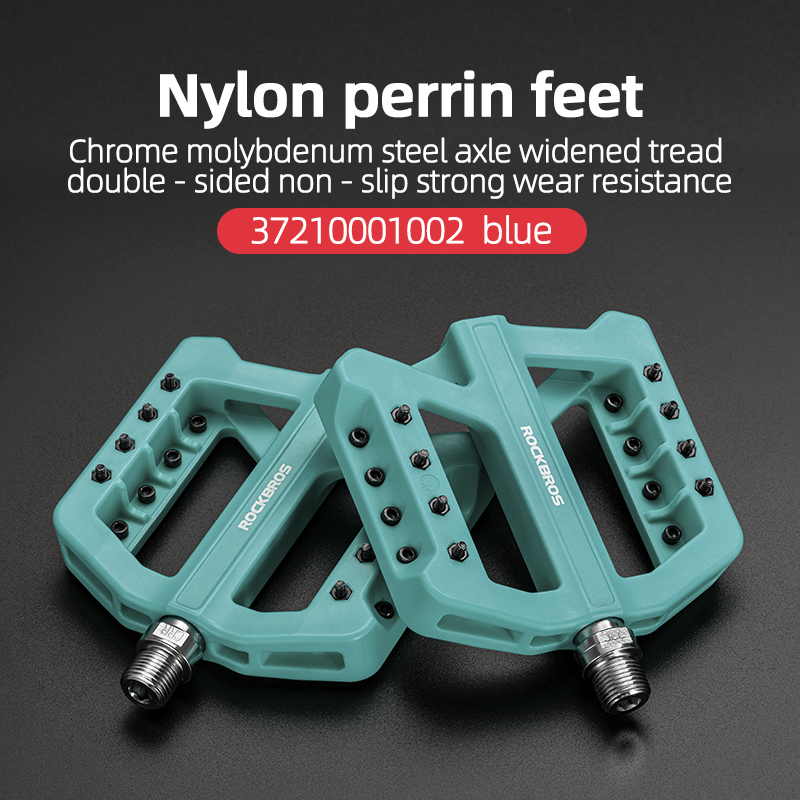 ROCKBROS Bike Pedal Nylon Bearing MTB Pedal Durable Anti-slip Largen Anti-slip Road Bike Pedal Bike Accessories