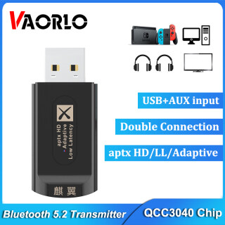 VAORLO Bộ Phát Bluetooth 5.2 Bộ Chuyển Đổi Không Dây Dongle Âm Thanh USB thumbnail