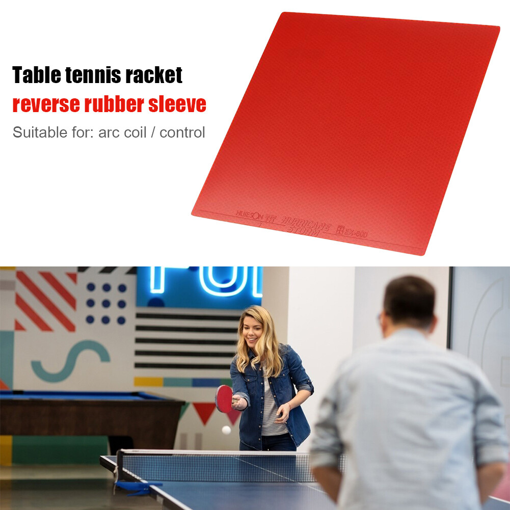 Table Tennis Rubber Hard Sponge Ping Pong Paddle Racket Cover for Training