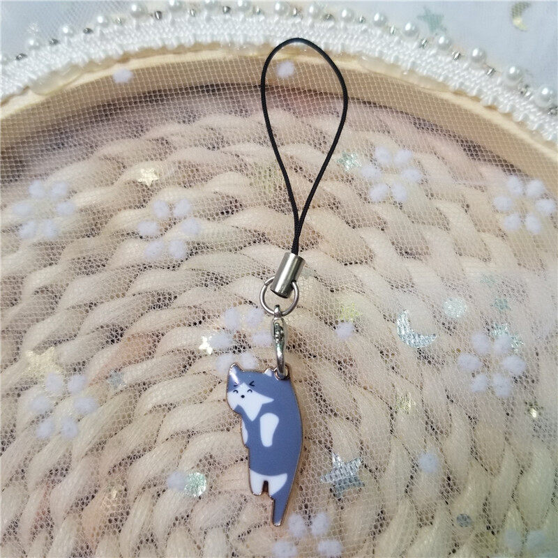 Cute Cat Smart Phone Strap Lanyards Case Strap Decor KeyChain Mobile Phone Strap Phone Hanging Charm