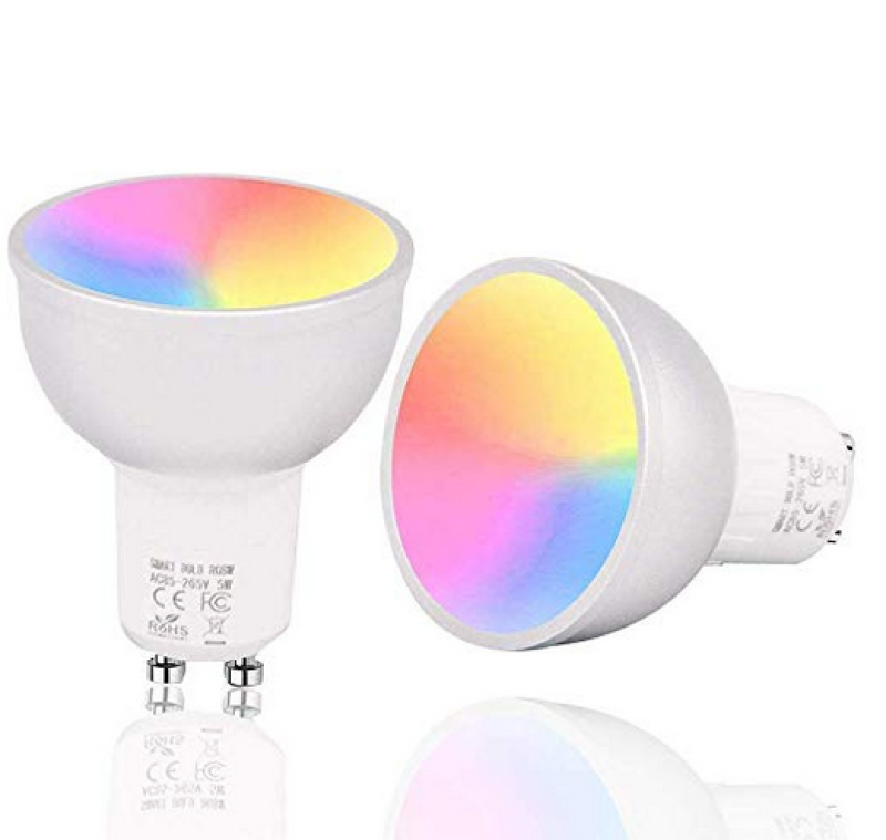 Bóng Đèn Thông Minh Wifi APP Điều Khiển Từ Xa Điều Khiển Bằng Giọng Nói GU10 Đèn Cup