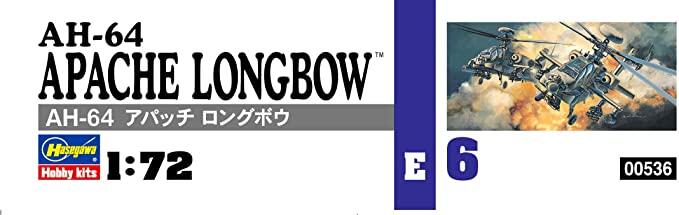 【Direct Shipping from Japan】Plastic model construction kit Made in Japan Hasegawa E6 1/72 US Army AH-64 Longbow Apache Plastic Model