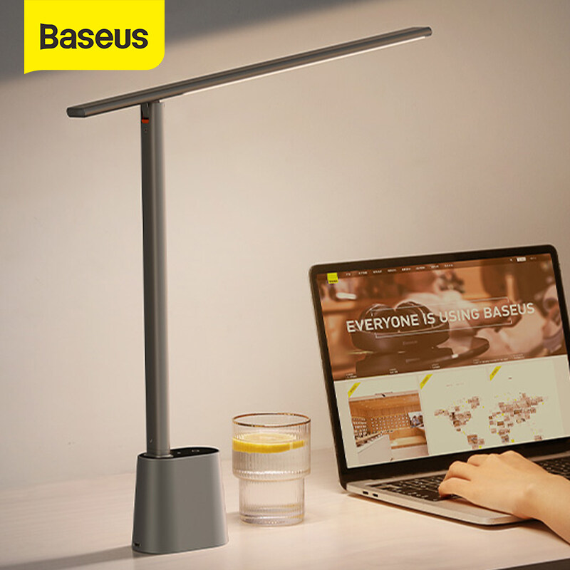 Baseus Đèn LED Để Bàn Đèn Văn Phòng Có Thể Điều Chỉnh Độ Sáng Bảo Vệ Mắt