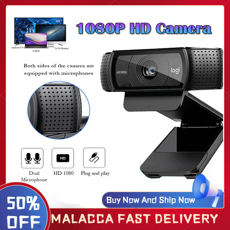 Original Logitech C920 HD Pro Webcam Widescreen Chat Recording Calling Clear Stereo USB 1080p Web Camera HD Light Correction For Computer PC Mac Laptop Tablet | Lazada