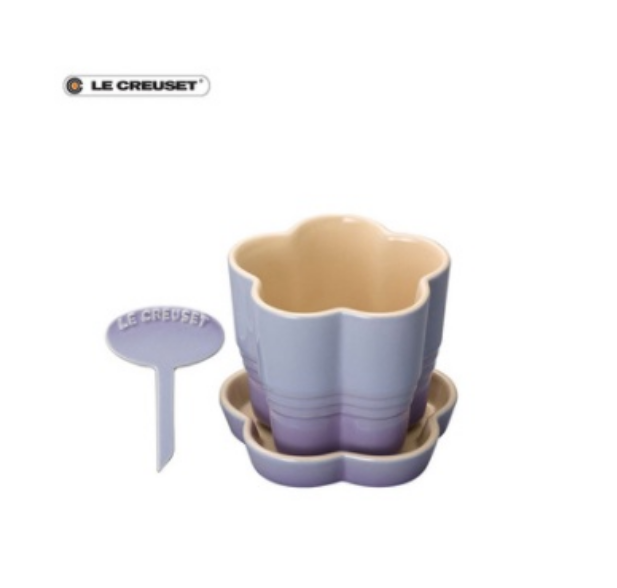 Le creuset stoneware succulent plant pots set planting pots cute potted home furnishings flower pots with trays upright brand flower inserts