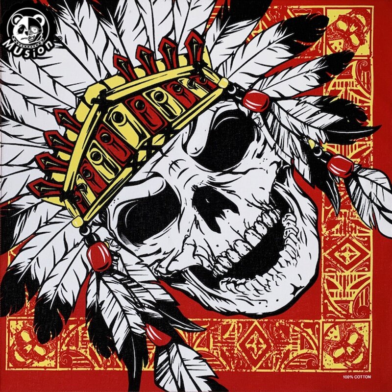 ミュージシャン The BONEZ Vintage #07 Bandana Skull XXL ミュージシャン The BONEZ Vintage #07 Bandana Skull XXL The