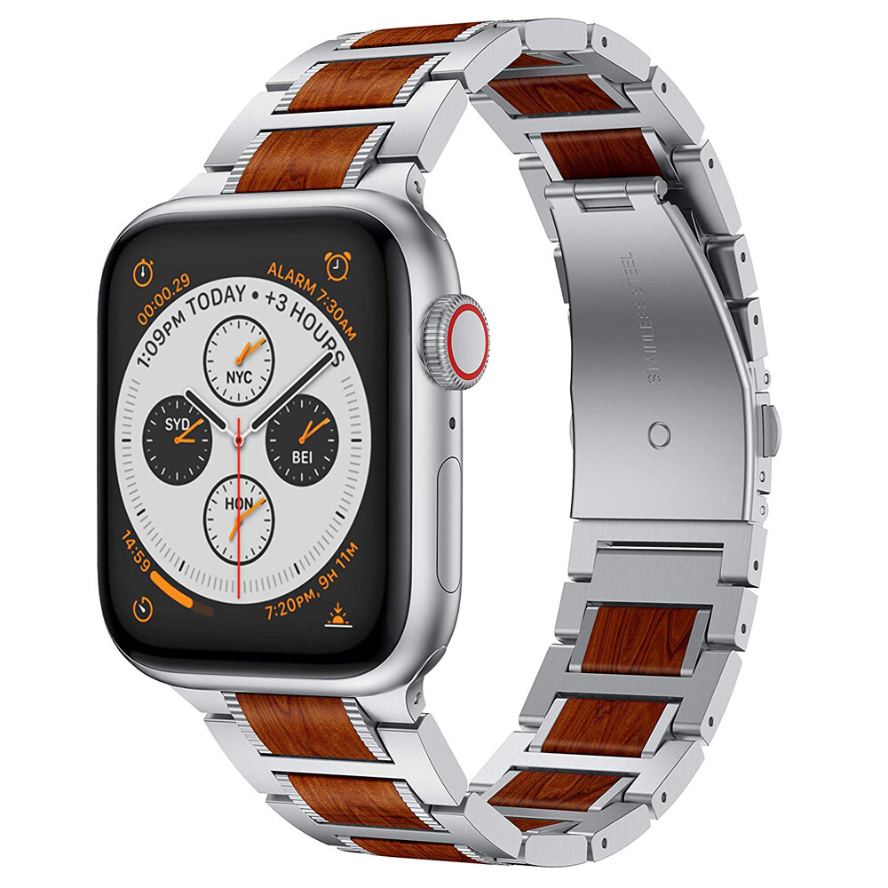 wood apple watch band 44mm