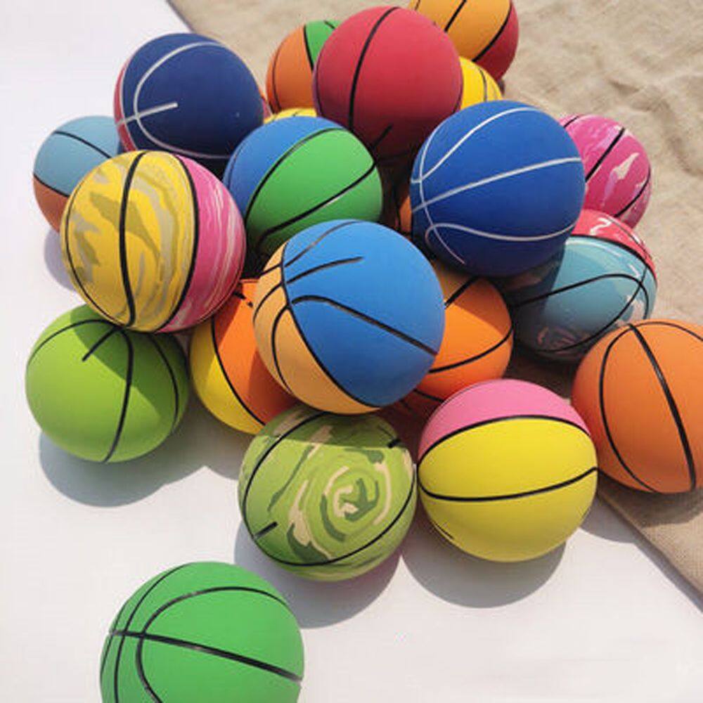 EAURA Party Favors Colorful Elastic for Adult Training Stress Relief Mini Basketballs Anti Anxiety Jumping Balls Bouncy Balls