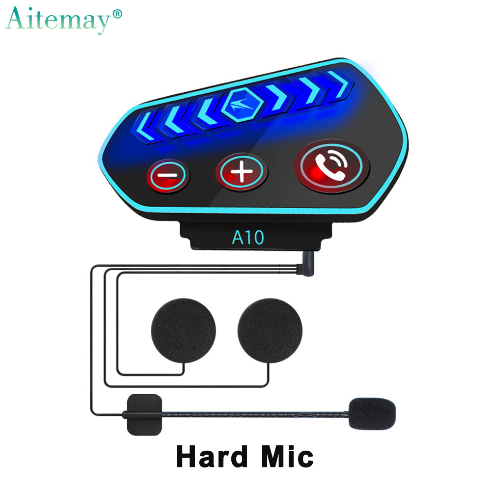 Aitemay Mũ Bảo Hiểm Xe Máy Tai Nghe Bluetooth 5.0 Tai Nghe Nhạc Chống Nước Có Chức Năng Trợ Lý Giọng Nói Gọi Lại Tích Hợp