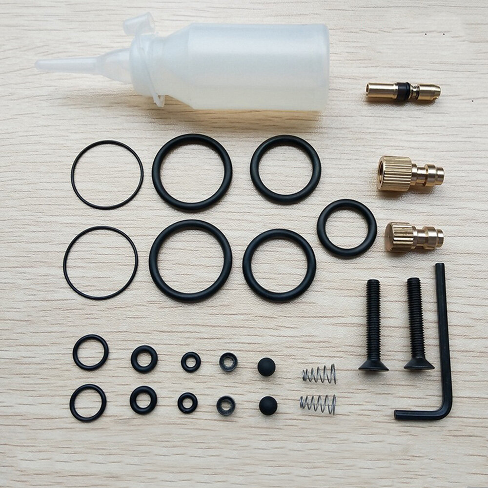 NBR/Copper Inflator Repair Set Black Kit High-Pressure Pump Replacement