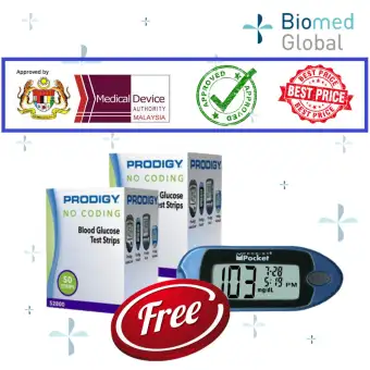 Free Blood Glucose Meter >> Promo Value Pack Prodigy Blood Glucose Test Strips 2x 50 Strips Box Free Blood Glucose Meter Approved By Malaysia Medical Device Authority Free Blood Glucose Meter >> Promo Value Pack Prodigy Blood Glucose Test Strips 2x 50 Strips Box Free Blood Glucose Meter Approved By Malaysia Medical Device Authority
