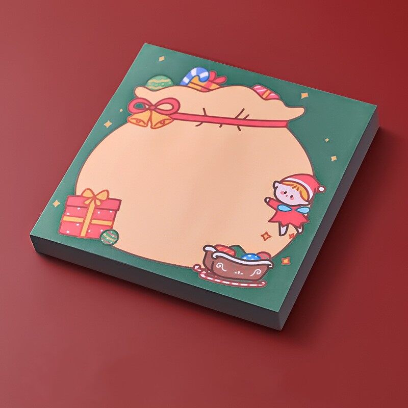 50Sheets Cute Christmas Cartoon Sticky Notes Memo Pads
