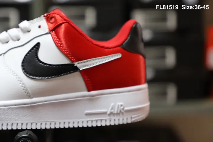 red just do it air force ones