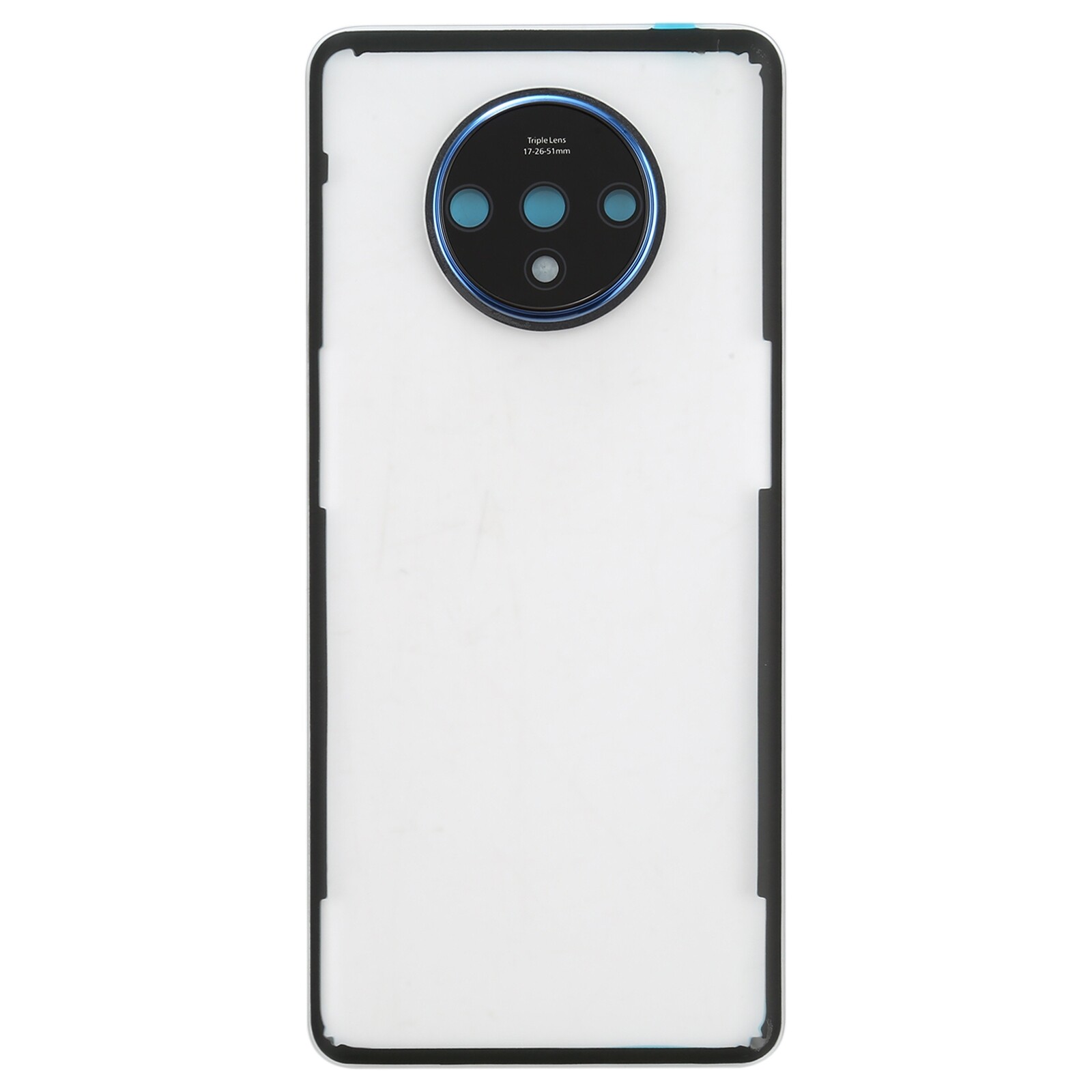 Back Cover With Camera Lens for OnePlus 7T(Transparent)