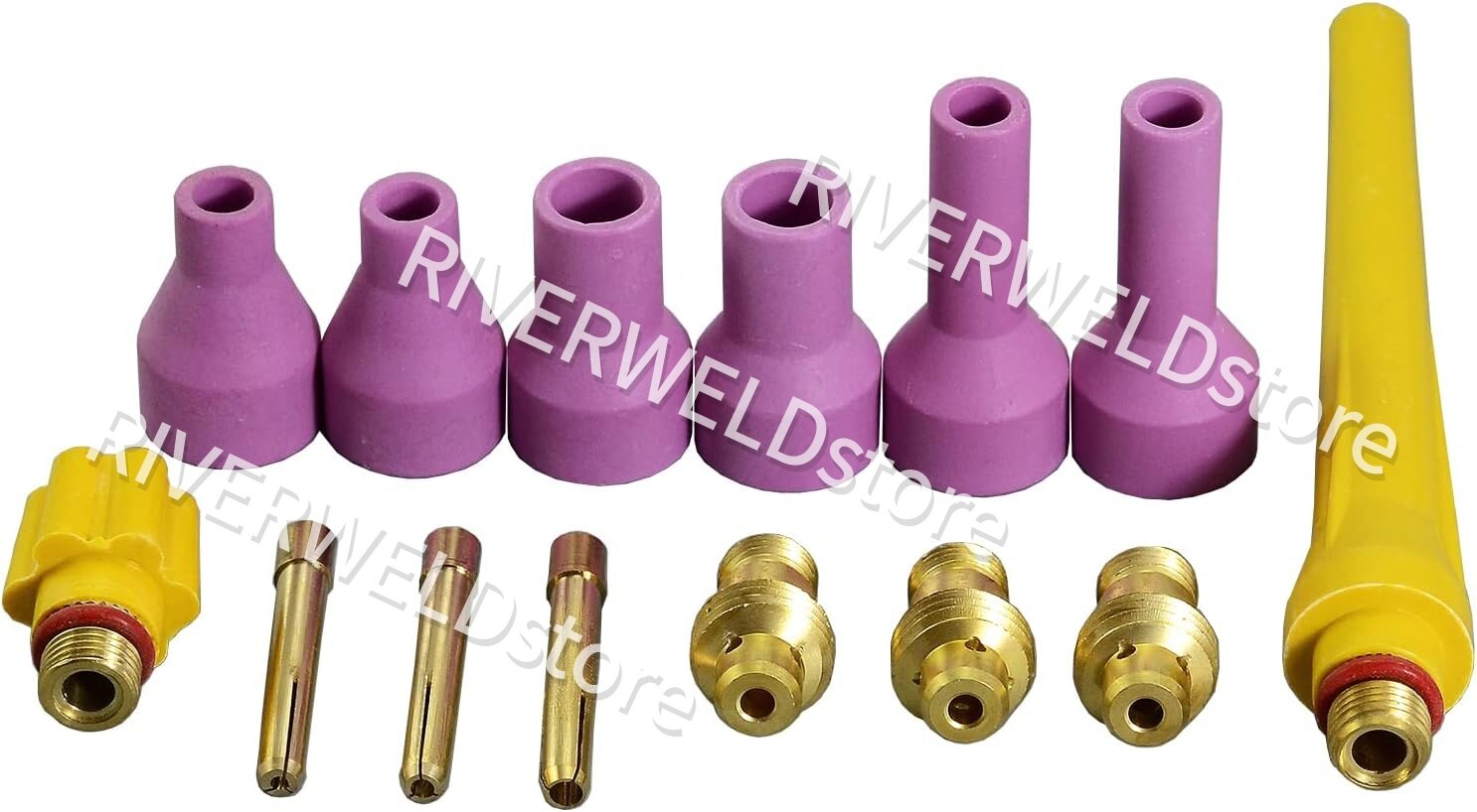 RIVERWELD TIG Collet Bodies 3.2mm TIG Collets 1.6mm & 2.4mm