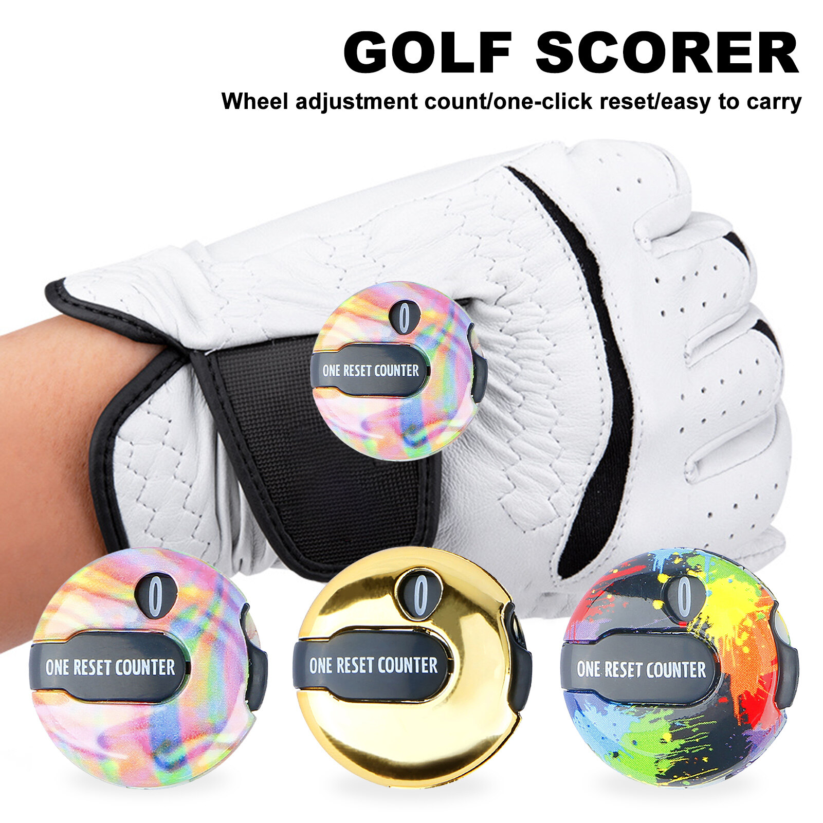 SHN Golf Score Counter User-friendly Portable Golf Stroke Counter with Quick Reset Keep Score Easily for Golf Lovers in Asia