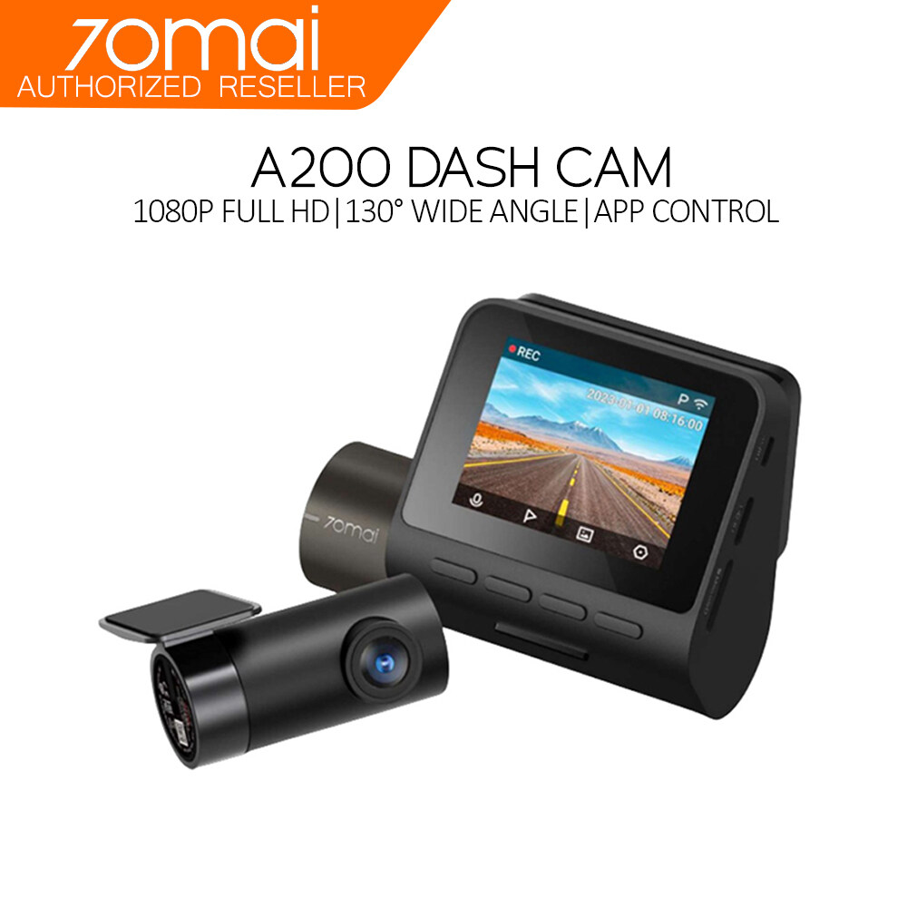 アクセサリー 70mai Dash Cam A200 Set 70mai A200 HDR 1080P Dual Dash Cam - NEXDIGITRON®