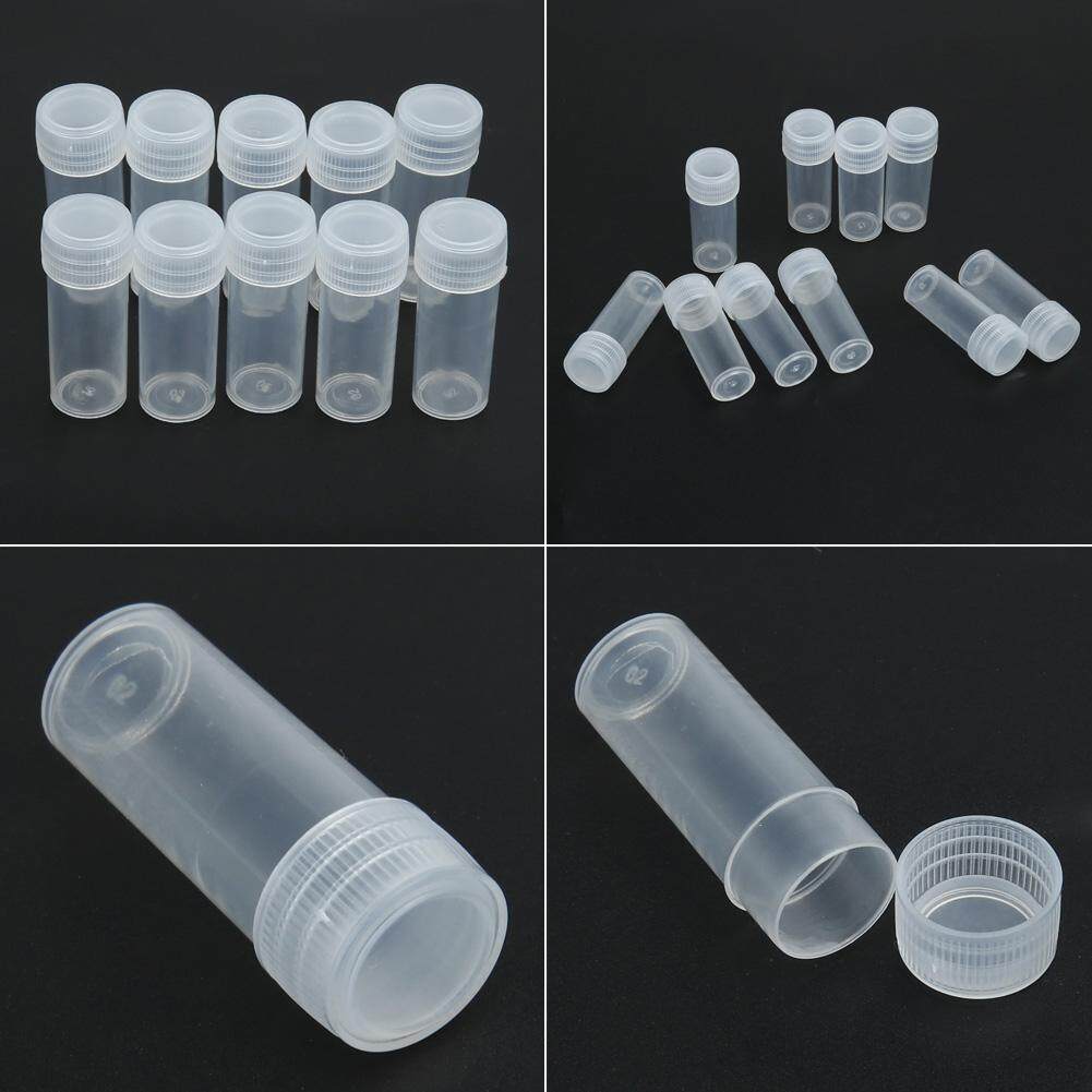 50 Pcs 5g ปริมาณขวดพลาสติกตัวอย่าง 5 Ml ขวดเล็ก Vial เก็บบรรจุ By Chinatera Official Store