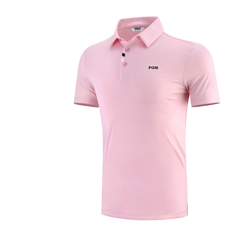 2021 PGM Summer Men'S Golf Shirts Quick-Dry Breathable Short Sleeve Tops Outdoor Sports Sweat Absorbent Golf Wear Casual M-XXL