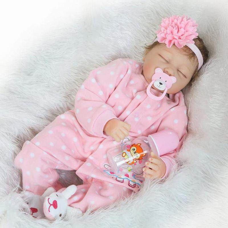 Twins Reborn Baby Dolls 22/" Newborn Babies Girl+Boy Vinyl Silicone Handmade Doll