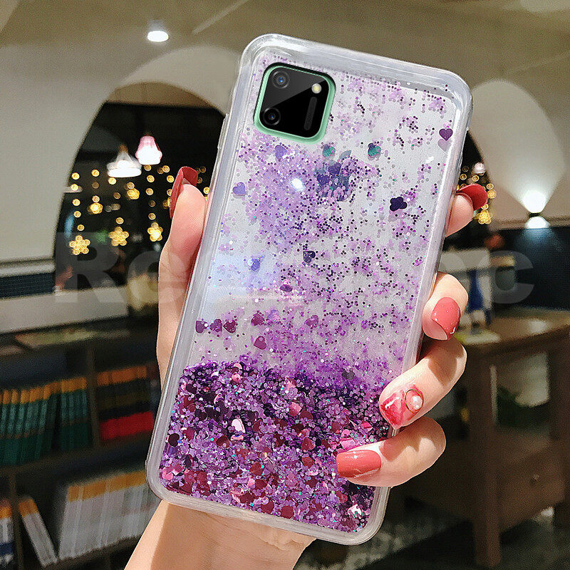 casing hp realme c11 glitter