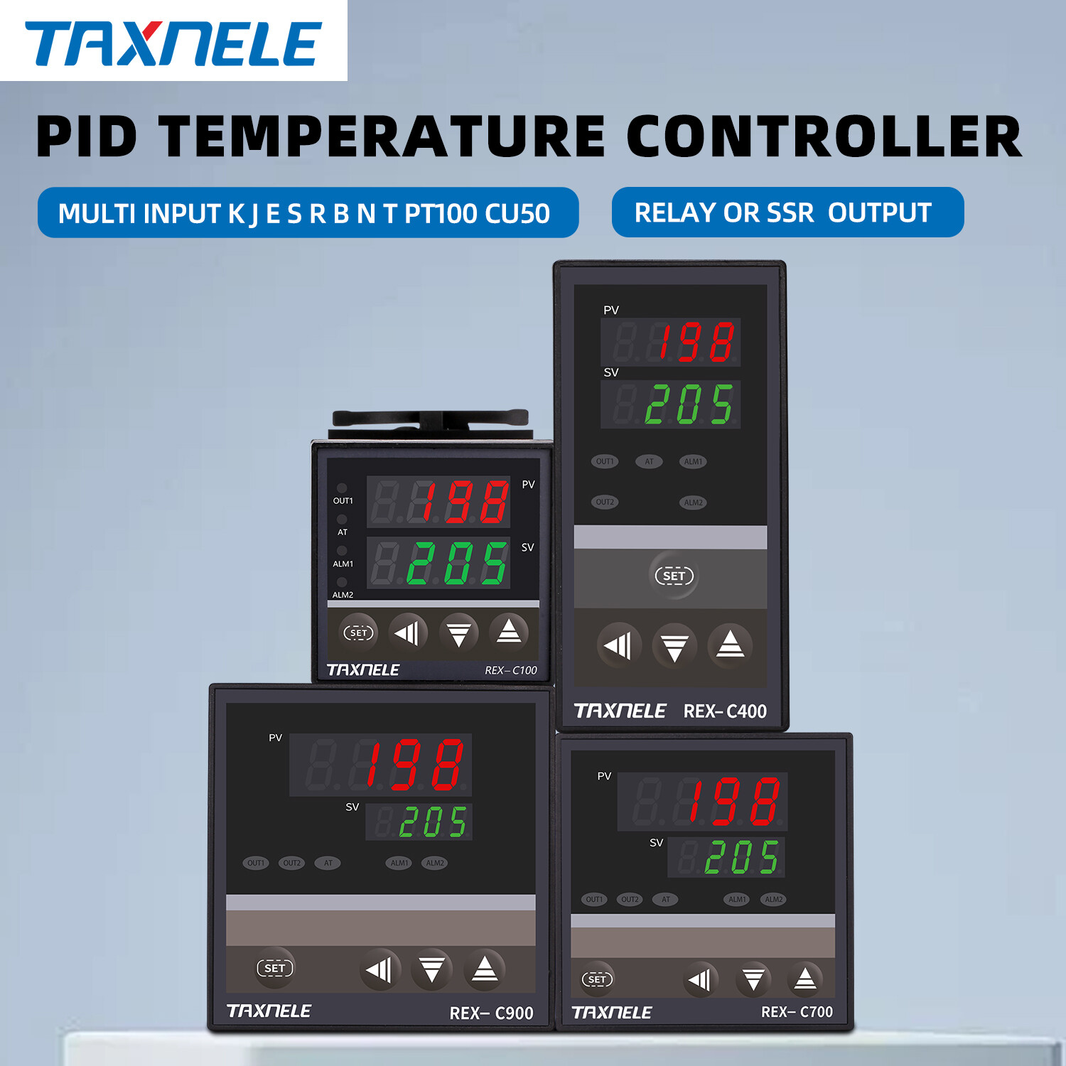 Digital thermostat SSR output Relay output Digital temperature controller REX-C100 C400 C700 C900 temperature controller