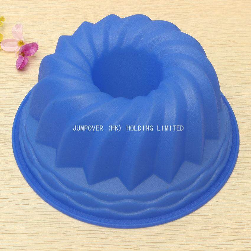 JUMPOVER (HK) GIỮ GIỚI HẠN Dẻo Silicone Dạng Xoáy Bundt Vòng Chảo Bánh Hình Bánh Mì Bánh Ngọt Khuôn Traybaking Khuôn Mẫu