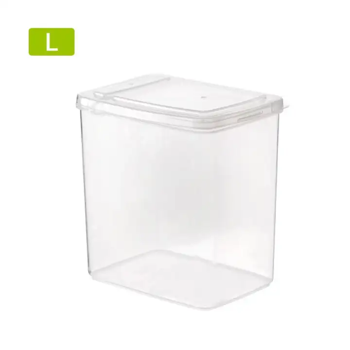 Sealavender Refrigerator Crisper Plastic Storage Box Sealed Multi Functional Bins Dry Food Containers Snack Vegetable