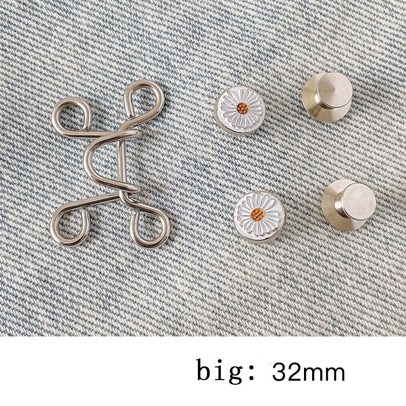 Adjustable Buttons Can Be Reduced Without Screw Jeans Waist Buckle