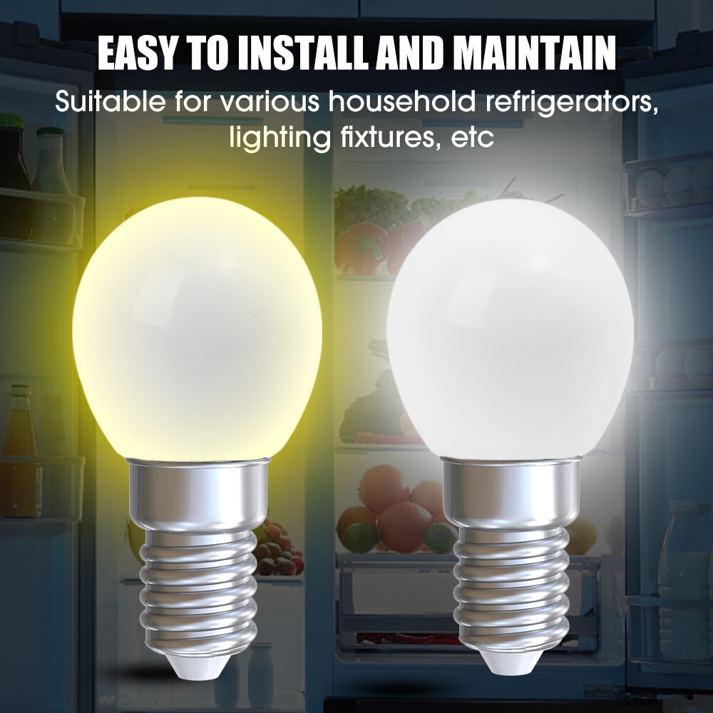 1/2pcs LED Refrigerator Light Bulbs E12/E14 Light Bulbs 220V Replace Refrigerator Lamps Bulb for Refrigerator Display Cabinets