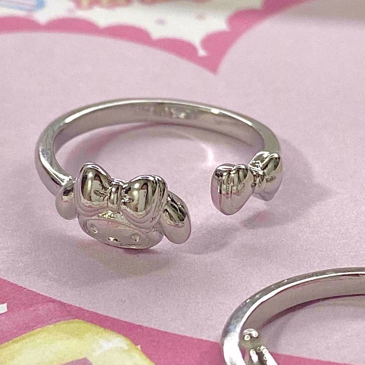 MIAOYA Cinnamoroll Rings For Women Kuromi Metal Couple Rings Fashion Jewelry Gift