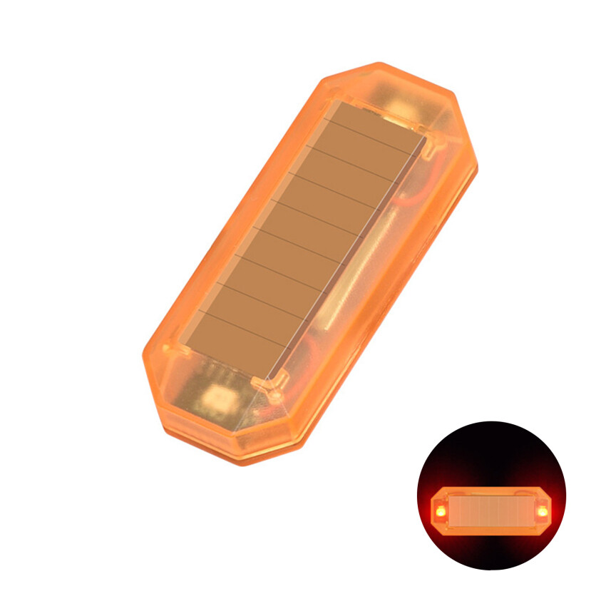 💡Ready Stock💡Car Solar LED Mini Warning Light Night Ride for Motorcycle Electric Vehicle Bicycle Tail Light Anti-rear Strobe Warning Light