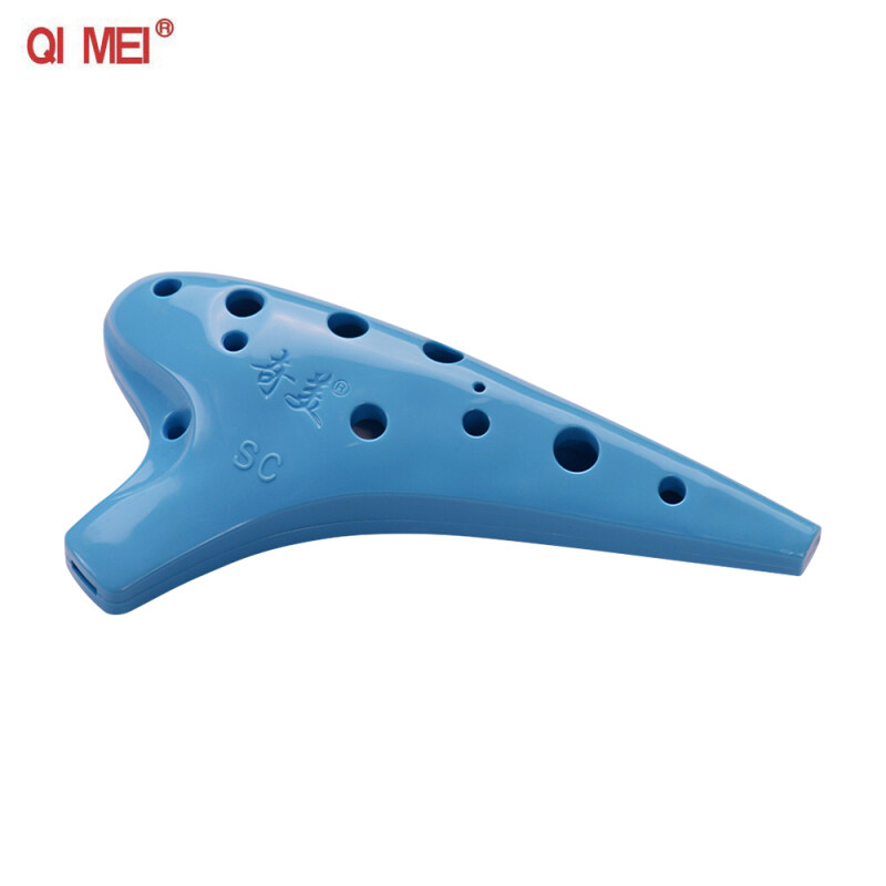 QMT-2 QI MEI Soprano C 12 Lỗ Ocarina Chất Liệu ABS Dụng Cụ Gió Ocarinas Với Điểm Âm Nhạc Và Túi Bảo Vệ Cho Người Mới Bắt Đầu