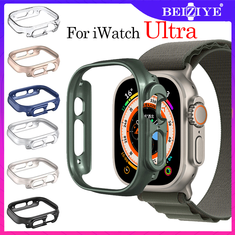 Vỏ cho Apple Watch Ultra Vỏ bảo vệ cứng PC Khung rỗng Bộ đệm cho i