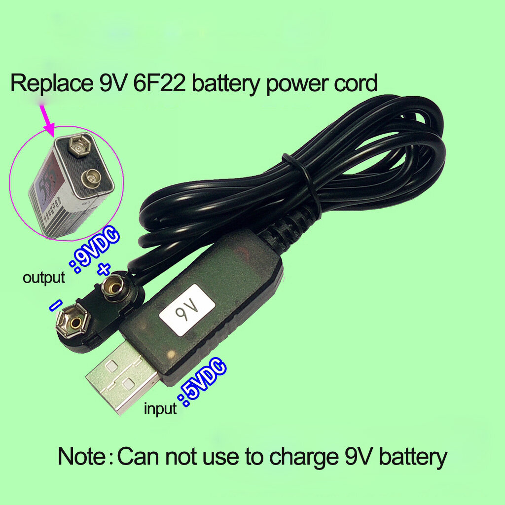 Power Boost Line 5v To for Dc 9v Step Up Module Converter Adapter Cable Plug for Digital Camera Clocks with Type C Adapt
