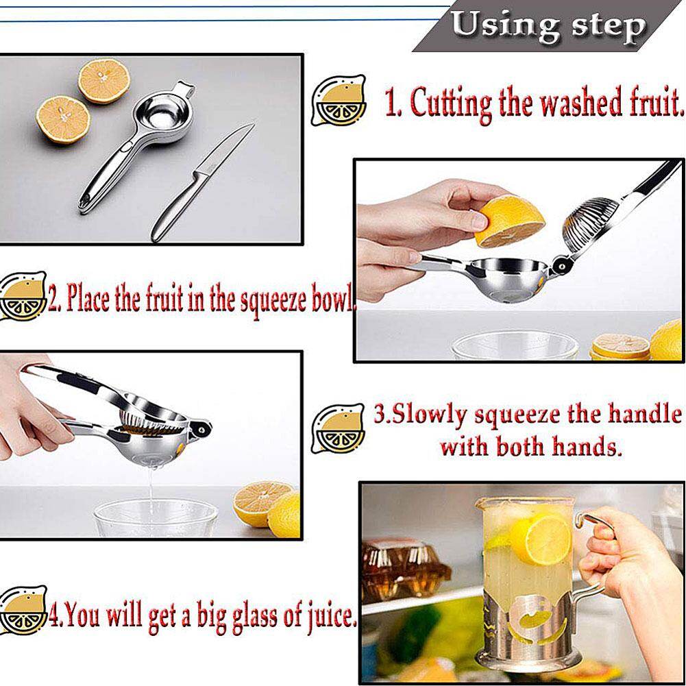 Thép Không Gỉ Làm Tay Lime Green Citrus Orange Trái Chanh Ép Press Máy Ép Trái Cây