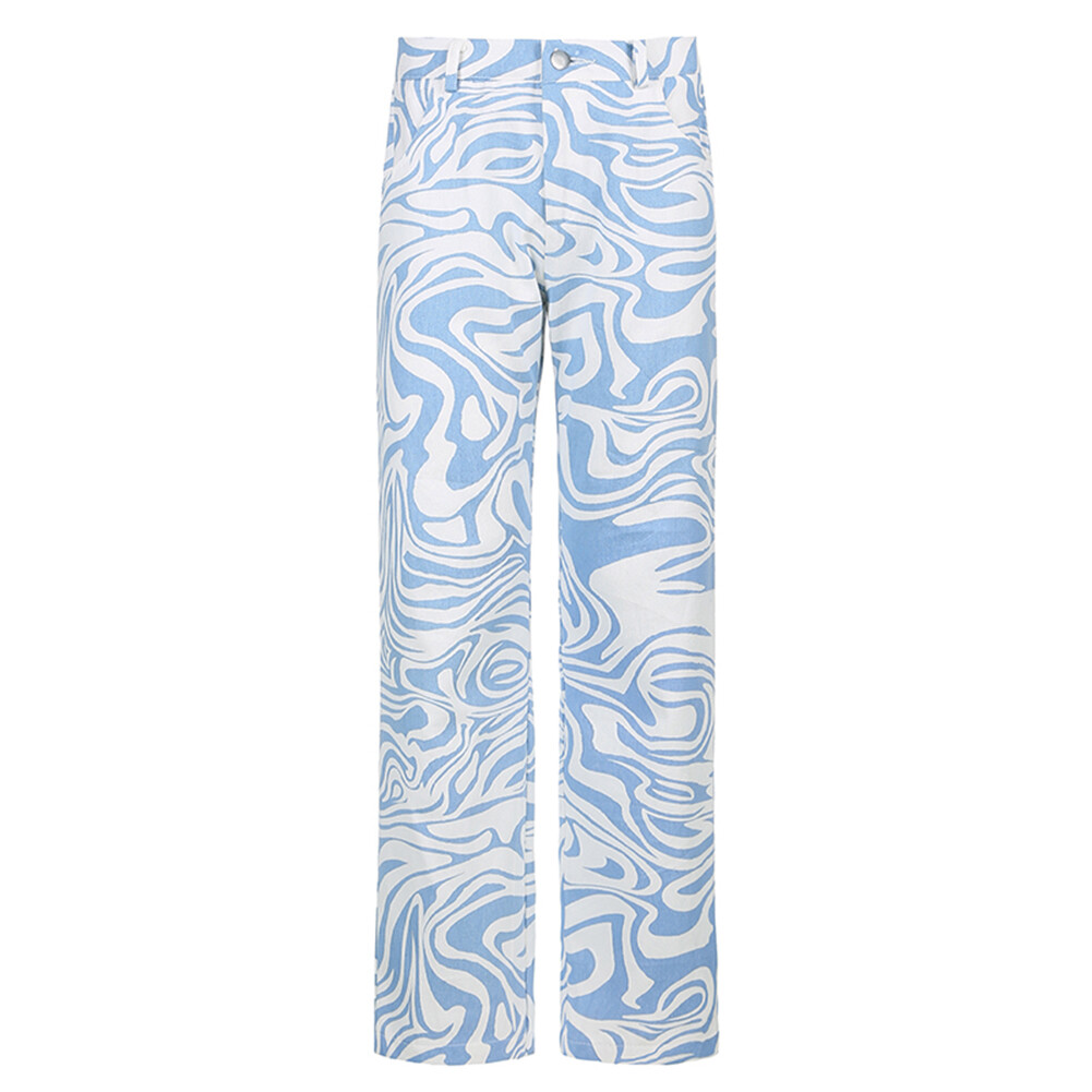 Ophelianortonqyxh Women Straight Pants Women Capris Zebra Print Straight Pants Straight Pants Straight Leg Pants Casual Loose High Waist Korean Style High Waist Casual Pants Lazada Singapore