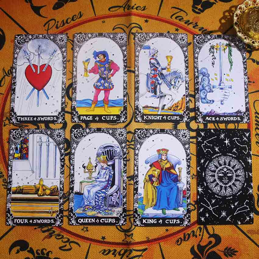 12x7 cm Iron Classic Beginner Tarot Deck Card Games
