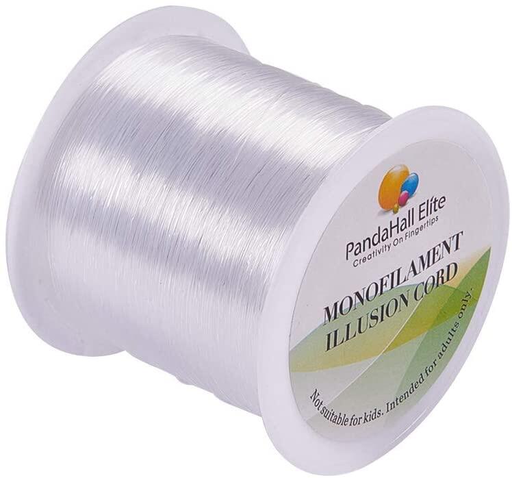 100 Yards Clear Fishing Line 0.25mm Invisible Nylon Thread Jewelry