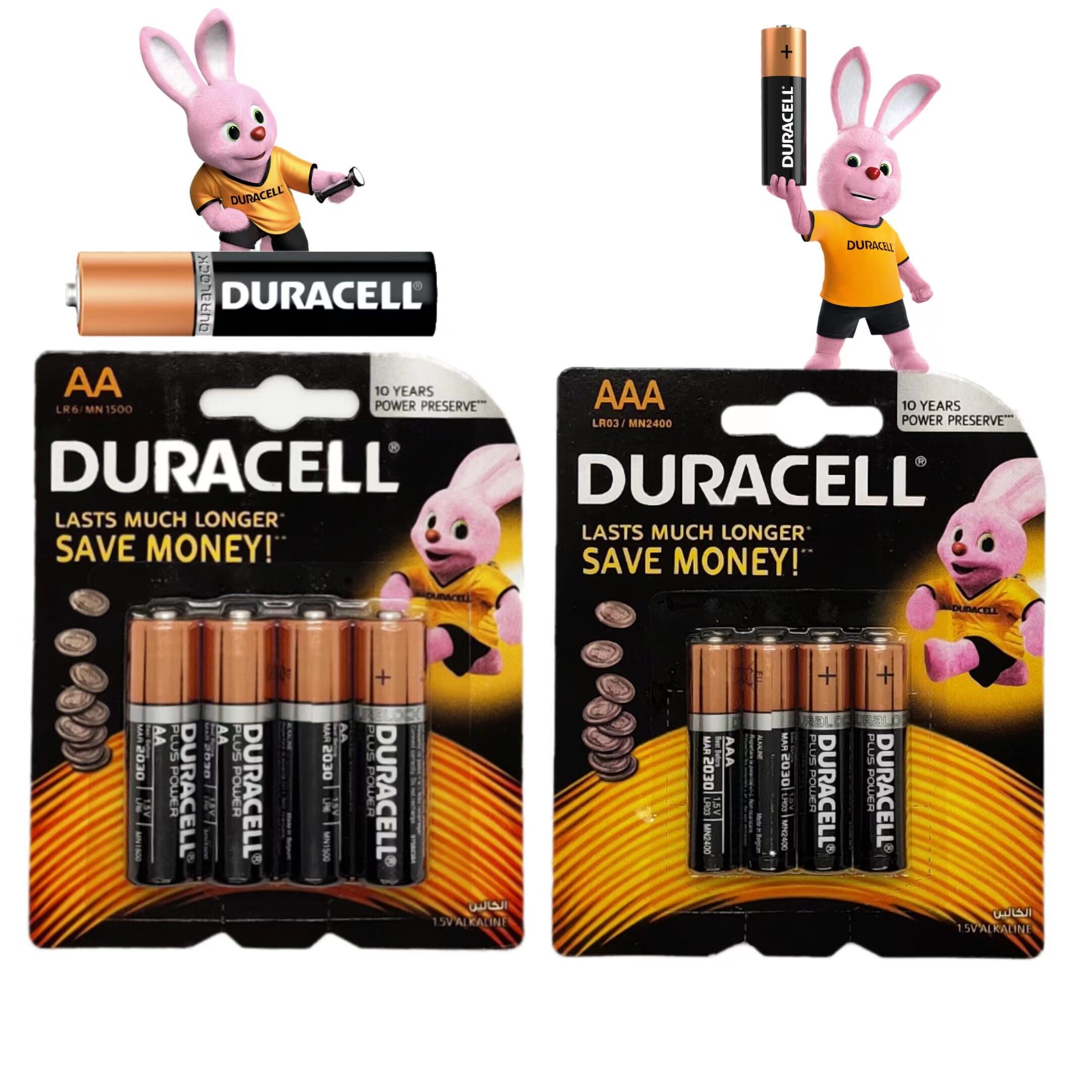 DURACELL Alkaline Battery AAA AA LR6 LR03 Bateri 1.5v | Lazada