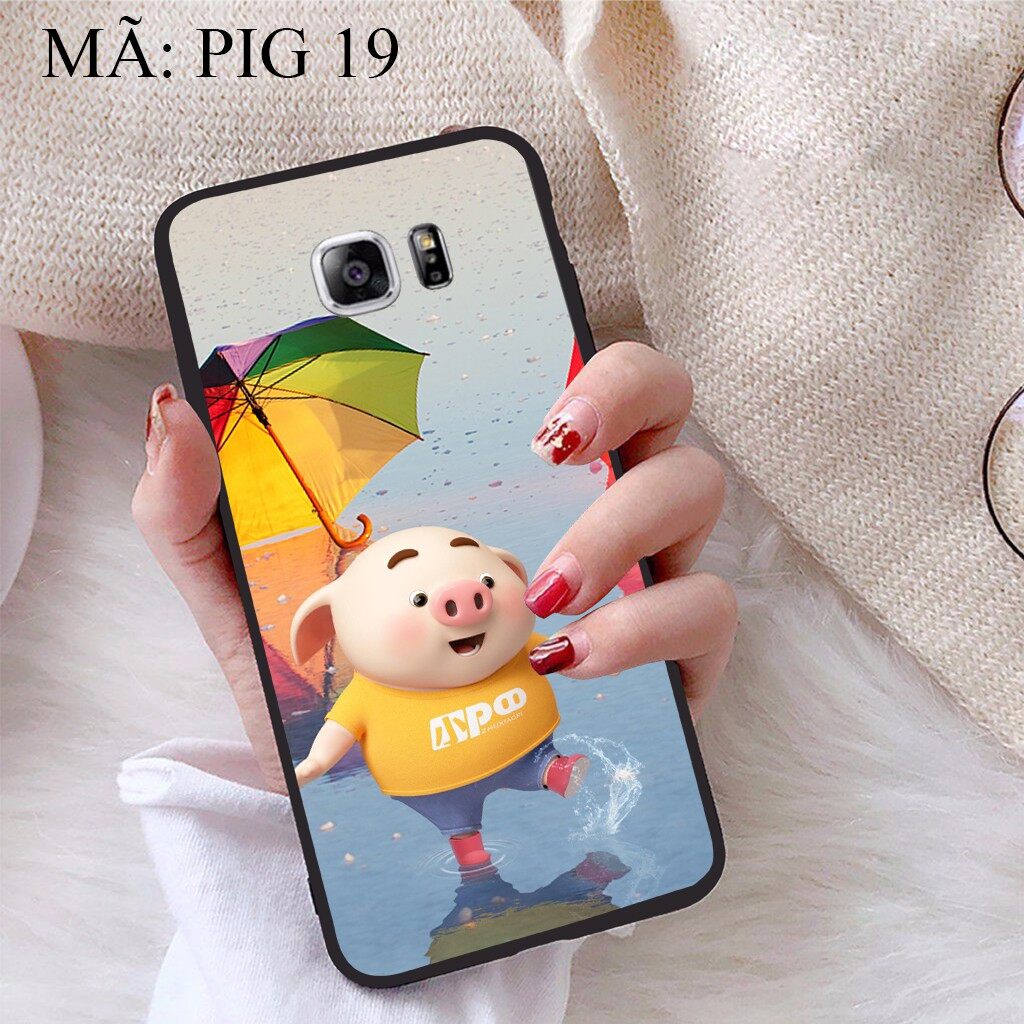 Ốp lưng samsung note 5 viền dẻo tpu bst pig cute