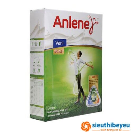 Sữa Anlene 3x vani 1.2kg trên 40 tuổi
